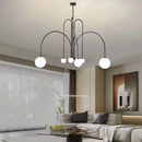 Axyaa Copper Magic Bean Pendant Light: Modern Designer Chandelier for Various Spaces