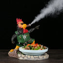 Axya Smoke Hot Pot Plate Set with Wobble Design for Creative Chicken Dinner