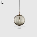 Axyaa Water Pattern Glass Ball Pendant Light for Bedroom and Living Room