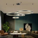 Axyaa Gold LED Acrylic Pendant Lamp for Modern Minimalist Home Decor