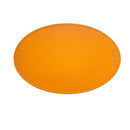 Axyaa Oval Leather Placemat 10PCS - Orange Waterproof Dining Table Mat Home Kitchen