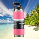Axyaa Stainless Steel Thermal Bottle Vacuum Flask Tumbler with Straw - Ideal for Outdoor Activities