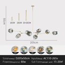 Axyaa Glass Pendant Chandelier LED Branch Ceiling Light - Modern Design