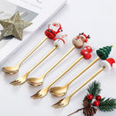 Axyaa Christmas Spoon & Fork Set in Gift Box