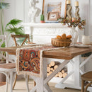 Jacquard Sunflower Tassel Table Runner for American Party Decor - Axya
