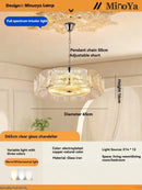 Axyaa Mid-century Murano Glass Chandelier: Artistic Retro Dimmable Pendant Light