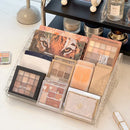 Axyaa Acrylic Cosmetic & Perfume Organizer - Clear Makeup & Eyeshadow Palette Display Stand