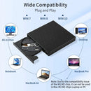 Axyaa Portable 2-in-1 USB-C DVD Burner RW CD Writer for Laptop, PC