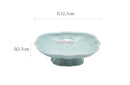 Axyaa Chinese Tea Plate - Delicate Ceramic Fruit Plate for Tea Room and Dim Sum