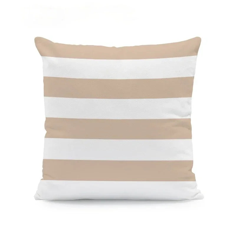 Axyaa Beige Geometric Lace Cushion Cover 45X45cm for Living Room Decor