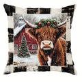 Axyaa Christmas Theme Pillowcase Gift Home Decor Sofa Cushion Cover