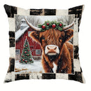 Axyaa Christmas Theme Pillowcase Gift Home Decor Sofa Cushion Cover