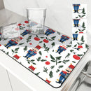 Axyaa Christmas Nutcracker Absorbent Kitchen Mat