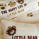 Axyaa Embroidered Fleece Winter Bedding Set for Cozy Warmth