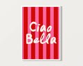 Italian Quote Canvas Print Wall Art Poster by Axyaa for Modern Girly Home Decor