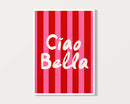 Italian Quote Canvas Print Wall Art Poster by Axyaa for Modern Girly Home Decor
