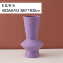 Axyaa Minimalist Ceramic Vase for Flowers and Desk Decoration