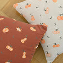 Embroidered Pumpkin Halloween Pillowcase Cojines by Axyaa