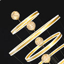 Axyaa Crystal Stair Chandelier for Indoor Lighting