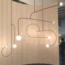 Axyaa Nordic Geometric Chandelier - Minimalist Creative Living Room Bedside Light