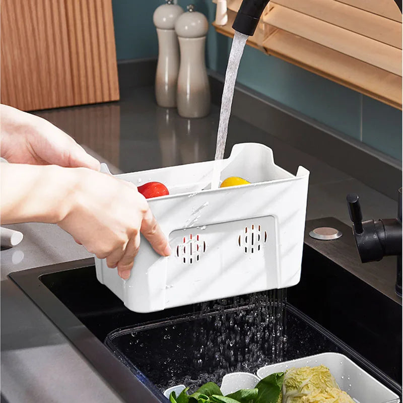 Axya Food Preservation Box with Lid, Handle, Divided Tray - Kitchen Storage Containers