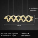 Axyaa LED Chandelier: Modern Luxe Pendant for Home, Office, or Dining Room