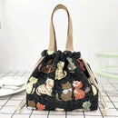 Axyaa Canvas Bento Box Handbag for On-the-Go Meals and Snacks