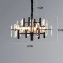 Axyaa Crystal Chandelier Pendant Light for Living and Dining Room
