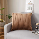 Axyaa Plush Velvet Striped Cushion Cover for Stylish Home Decor