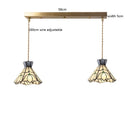 Axyaa Nordic Modern LED Flower Glass Copper Hanging Lamp for Home Decor