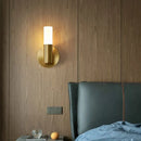 Axyaa Clear Glass LED Wall Sconce Light in Gold or Black Finish