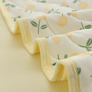 Axyaa Floral Print Quilted Comforter for Bed - Soft & Breathable Single/Double Size