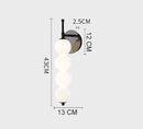 Axyaa Gold LED U-shaped Wall Lamp Sconce for Minimalist Bedroom Decor