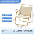 Axyaa Portable Beach Chair: Foldable Carbon Steel Outdoor Camping Stool