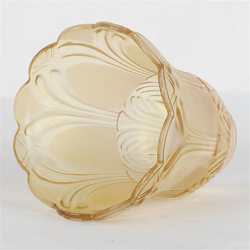 Axyaa Clear Cognac Glass Shade Replacement for Ceiling Fan and Wall Fixtures