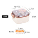Axyaa Kids Bento Box with Spoon - Stainless Steel 304 Lunch Container
