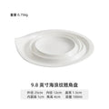 Axyaa Ceramic Wavy Cold Dish Plate - Underglaze Color, Hotel Quality