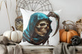Axyaa Halloween Witch and Cat Throw Pillow Cover for Sofa, Bedroom, Car