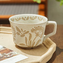 Axyaa Hand-painted Nordic Ceramic Mug Home Coarse Pottery Coffee Cup