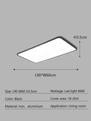 Axyaa LED Ceiling Lamp Remote Control Modern Home Interior Light Fixtures