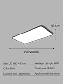 Axyaa Ultrathin LED Ceiling Lamp Remote Control for Modern Interior Lighting