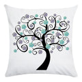Axyaa Tree Pattern Office Chair Cushion Cover