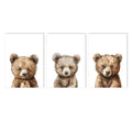 Teddy Bear Nursery Wall Art Print Canvas Painting Kids Room Decor Axyaa