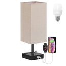 Axyaa LED Desk Lamp with USB Charge Ports, Dimmable Bedside Reading Light