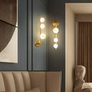 Axya Golden Black Metal Sconces LED Wall Light for Corridor Bathroom Bedside Lamp