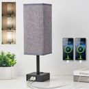 Axyaa Touch Control Table Lamp with USB Charging Ports, 3-Way Dimmable Desk Lamp