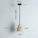 Axyaa Nordic Cement Pendant Lamp with Color LED for Bedroom and Dining Room