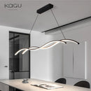 Axyaa LED Ceiling Chandelier Modern Minimalist Indoor Hanging Light Dining Room Bedroom