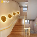 Axyaa Wooden LED Wall Lamp in Oak Finish for Bedroom Nursery Living Room