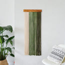 Axyaa Macrame Wall Hanging Shelf: Boho Wood Decor for Bedroom, Living Room